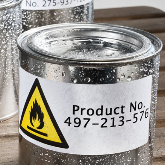 Avery silver heavy duty labels